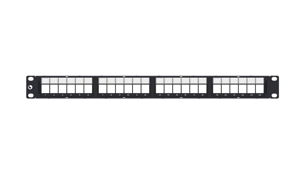 Discrete Distribution Module Panel, SL, STP, 1U, 24 port