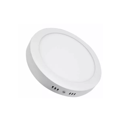 Panel LED redondo de sobreponer 8", 18W, luz blanca