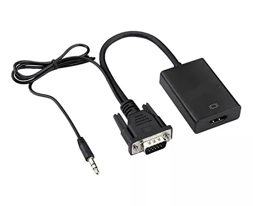 [HDMIH-VGAM] Conversor Vga A Hdmi. (con Audio plug 3.5mm)